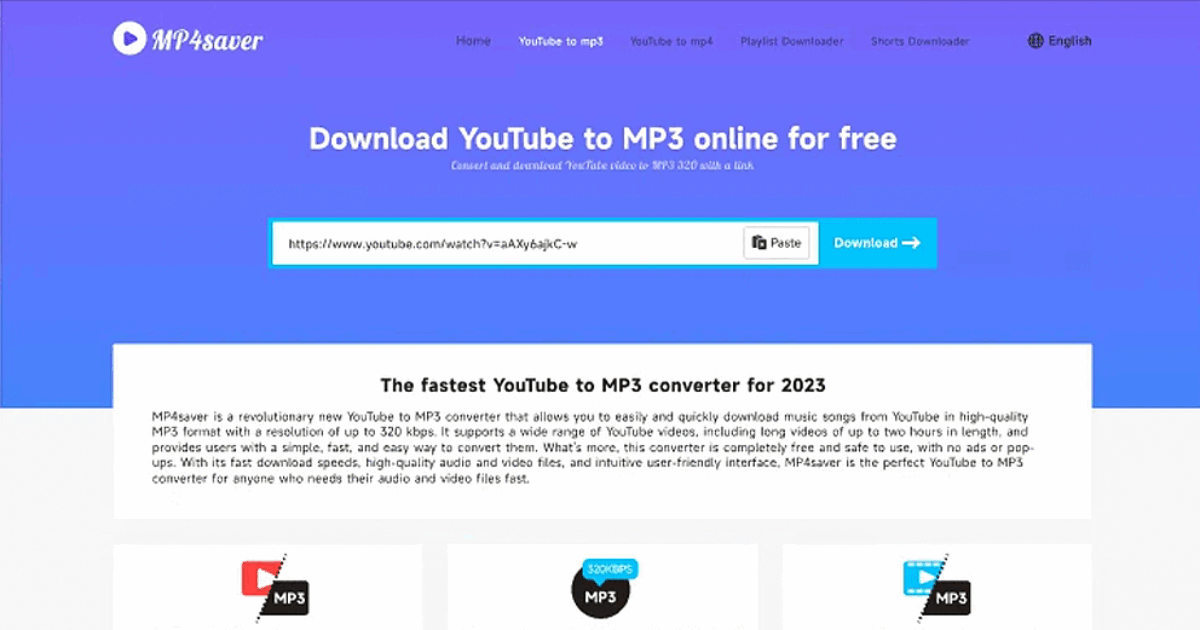 Download YouTube to MP3-MP4saver