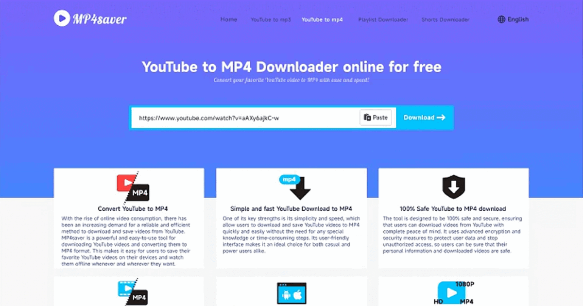 YouTube MP4 Downloader-MP4saver